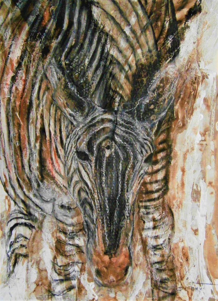 gros plan du museau d'un zèbre. Art animalier